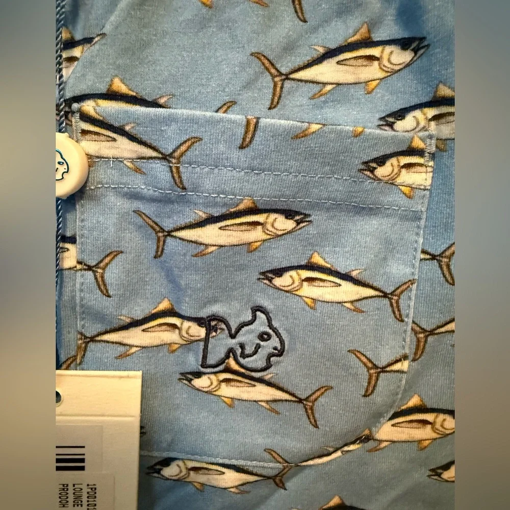 Prodoh Kids Blue Fish Print Pajama Pants